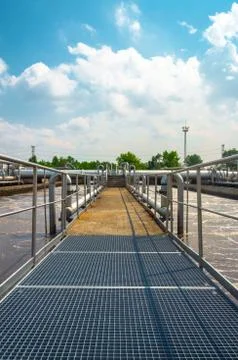 Water cleaning facility Stock Photos