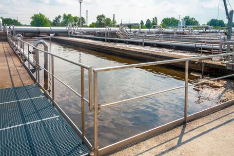 Water cleaning facility Foto stock
