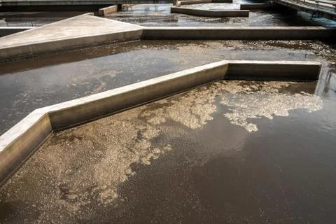 Water cleaning facility Stock Photos