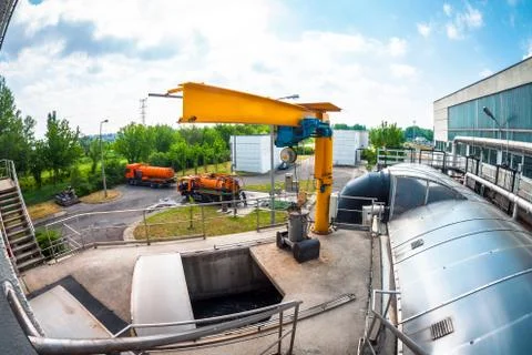 Water cleaning facility Stock Photos