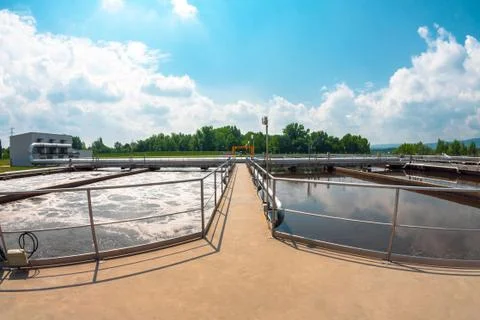 Water cleaning facility Stock Photos