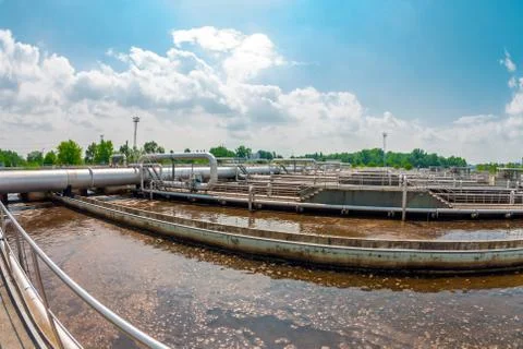 Water cleaning facility Stock Photos