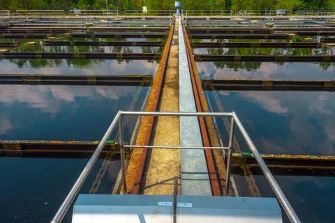Water cleaning facility Stock Photos