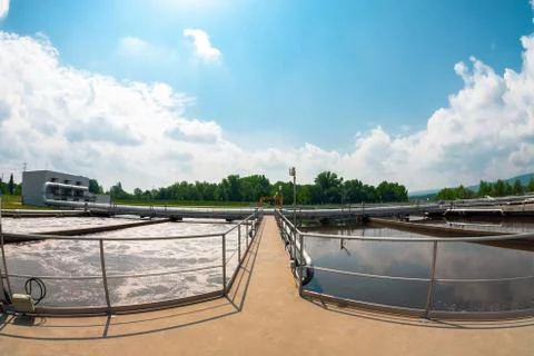 Water cleaning facility Stock Photos