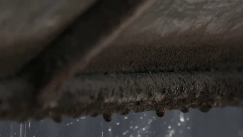 Water in the cleaning machine Stock Footage 72713128