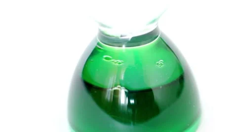 Water clock with green pieces Stock Footage 8607888