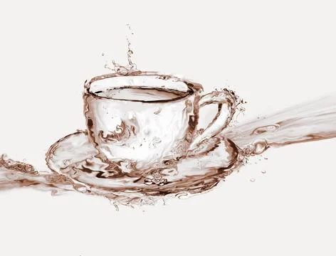 Water Coffee Cup Stock Photos