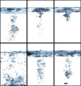 Water collage Stock Photos