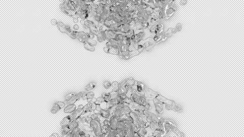 Water Collision Bubbles Alpha Channel Video stock 146694579