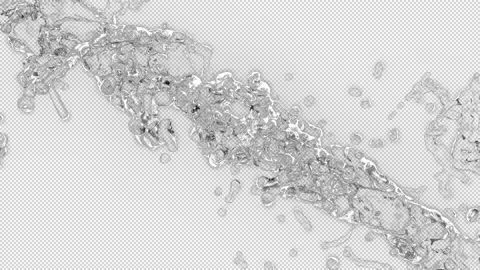 Water Collision Splash Alpha Channel Video stock 145979674