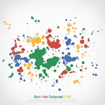 Water color abstract background, vector illustration Stock Illustration