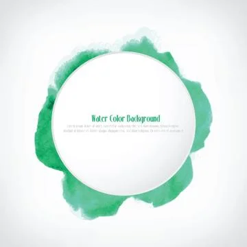 Water color button background, vector illustration Stock Illustration