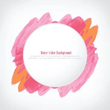 Water color button background, vector illustration Stock Illustration