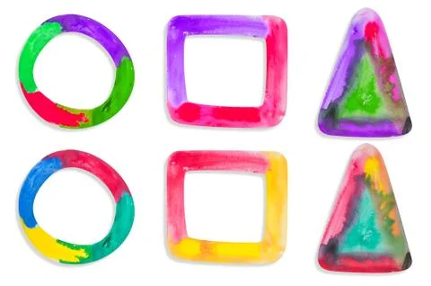 Water color stick on white background, isolated Stock Illustration