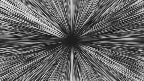 Water Colored Endless Hole Effect with Rays 스톡 동영상 154224390