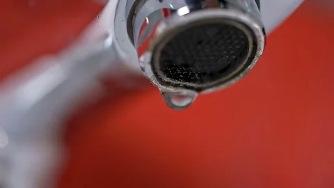 The water comes from the tap Stock Footage 73243279