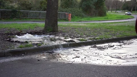 Water coming out of the ground Stock Footage 304286035