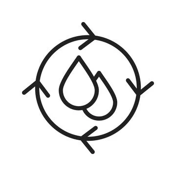 Water Conservation icon image. Stock Illustration