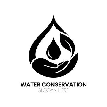 Water Conservation Unit Logo Graphic Stock Illustration