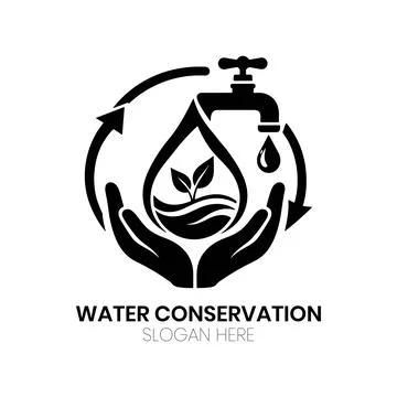 Water Conservation Unit Logo Symbol Stock Illustration