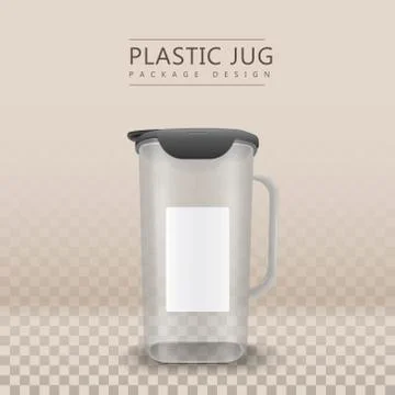 Water container blank label Stock Illustration