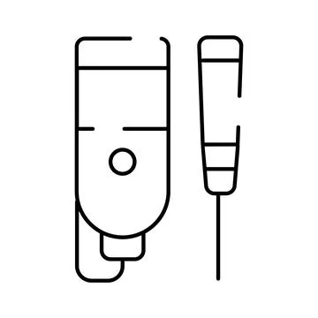 Water container outline icon with handle design Illustration