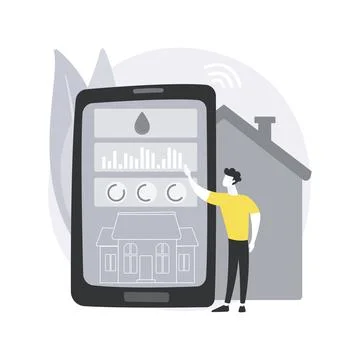 Water contamination detection system abstract concept vector illustration. Stock Illustration