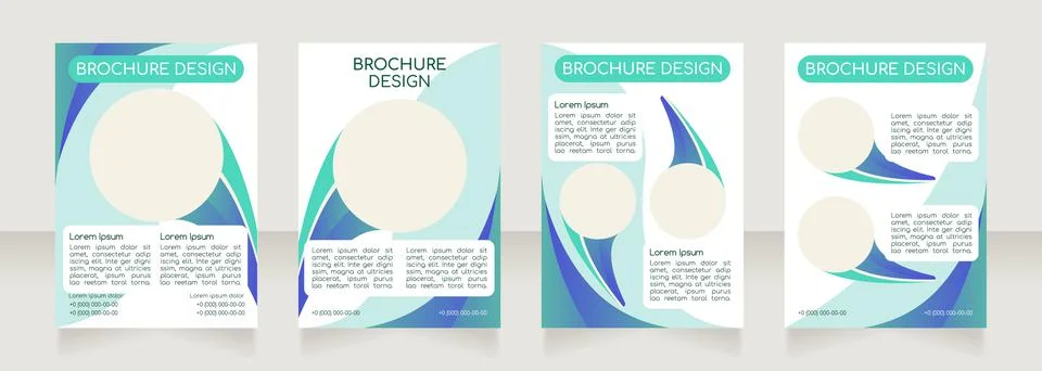 Water contamination problem and solutions blank brochure layout design イラスト素材