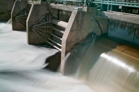 Water control structure Stock Photos