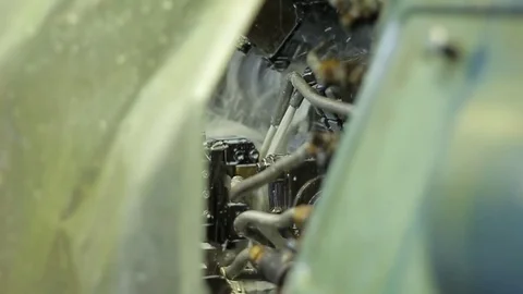 Water cooled machinery Stock Footage 77630985