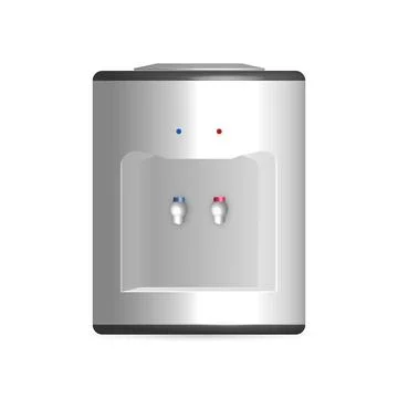 Water cooler, 3D vector illustration, front view. Stock Illustration
