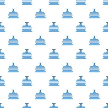Water cooler bottle icons creating a repeating pattern Stock Illustration