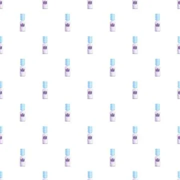 Water cooler dispensers seamless pattern creating background Stock Illustration