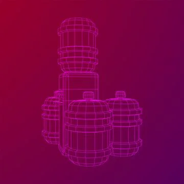 Water cooler with full bottle. Refreshment office concept Illustrazione stock