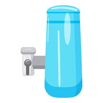 Water cooler icon cartoon vector. Purification system Stock Illustration