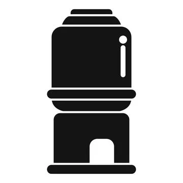Water cooler icon representing refreshing beverage dispenser for thirsty people Stock Illustration