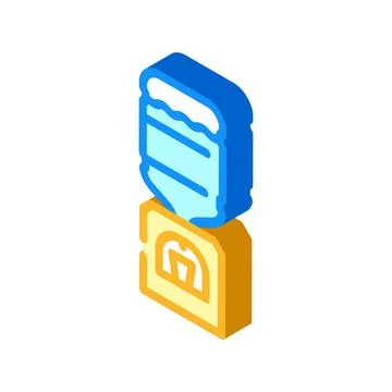 Water cooler isometric icon vector illustration color Stock Illustration