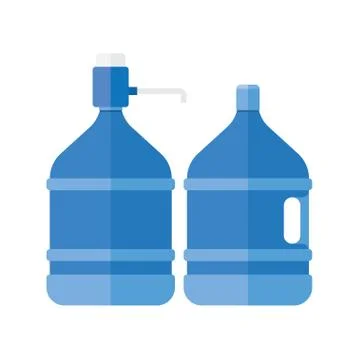 Water cooler with pump Illustrazione stock