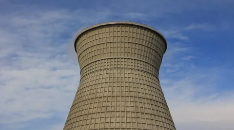 Water-cooling tower Stock Footage 922370