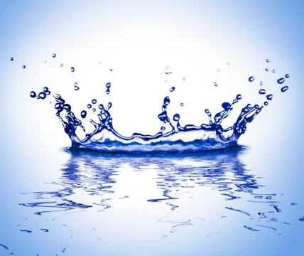 Water corona Stock Photos