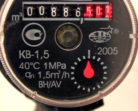 Water counter Stock Footage 1036389