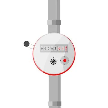 Water counter Stock Illustration
