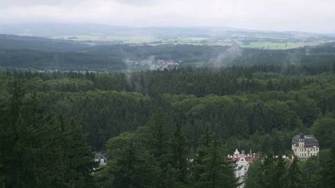Water cycle - fog drip sublimination Effects on climate Evaporation Stock Footage