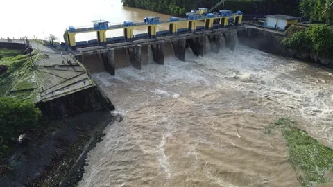 Water dam atmosphere Stock Footage 243251669