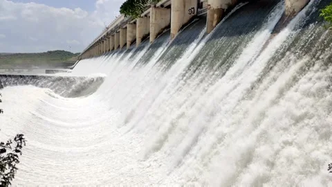 Water dam Stock Footage 150889346