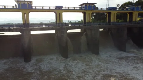 Water dam Stock Footage 243251203