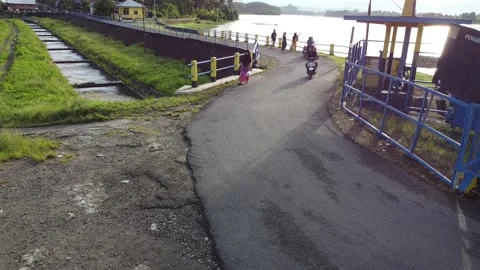 Water dam Stock Footage 243251682