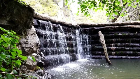 Water dam pan Stock Footage 99430023