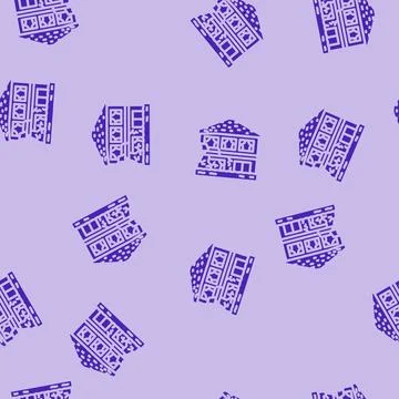 Water damage disaster glyph vector seamless pattern Stockillustratie