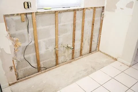 Water Damage in Kitchen Stock Photos